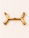 Double Bamboo Bowl Stand