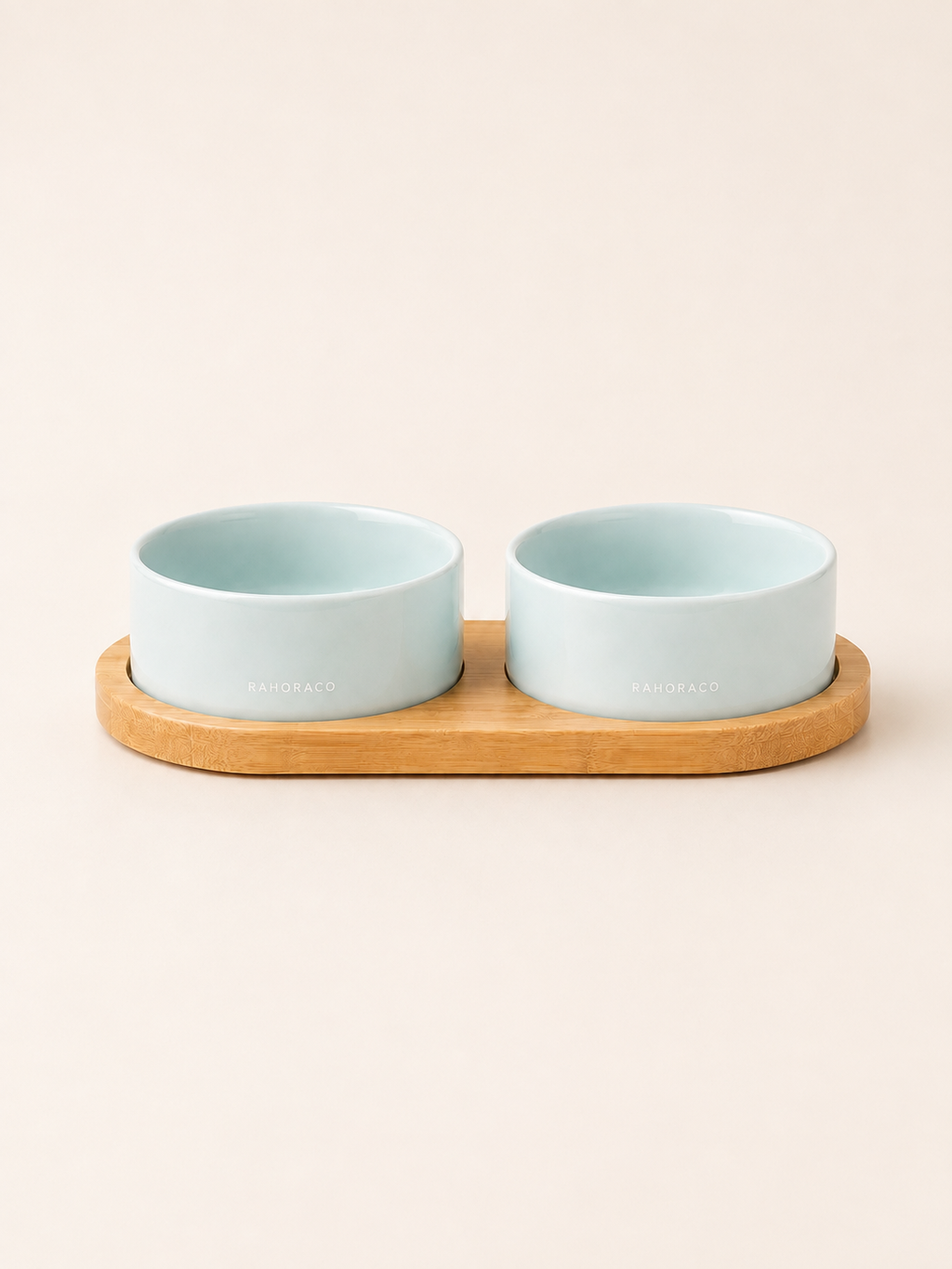Double Wooden Bowl Tray